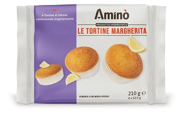 Aminò Tortine Margherita Dolce Ipoproteico 4 pezzi x 55 g
